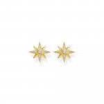 Thomas Sabo Silver Gold Plated Ear Star Studs