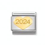Nomination 18ct Gold 2024 Heart Charm.