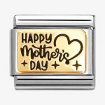 Nomination Gold Happy Mother's Day Plate Charm