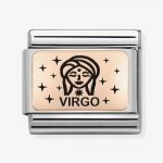 Nomination 9ct Rose Gold Virgo Zodiac Charm.