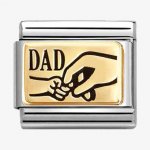 Nomination Gold CLASSIC Dad Holding Hands Charm