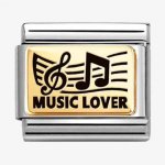 Nomination Gold Music Lover Charm