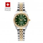 Jacques du Manoir | Swiss-made Ladies Inspiration - Silver Gold Plated Bracelet Watch