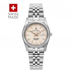 Jacques du Manoir | Swiss-made Ladies Inspiration Passion Silver Bracelet Watch