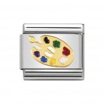 Nomination Classic 18ct & Enamel Artists Palette Charm