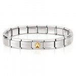 Nomination 18ct gold star starter 19 link bracelet.