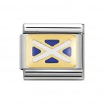 Nomination 18ct Gold & Enamel Scottish Flag Charm