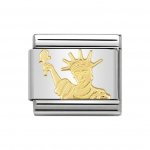 Nomination 18ct Gold Statue of Liberty Charm.