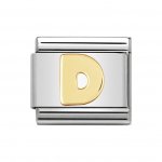 Nomination 18ct Gold Initial D Charm.