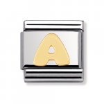 Nomination 18ct Gold Initial A Charm.