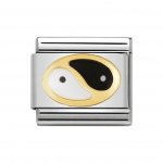 Nomination 18ct & Enamel Ying Yang Charm.