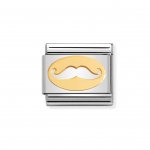 Nomination 18ct Mustache Charm.