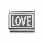 Nomination Silver Shine word LOVE Charm