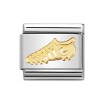 Nomination 18ct Gold Football Boot Charm.