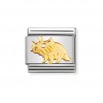 Nomination 18ct Gold Dino 1 Charm.