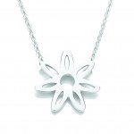 Daisy of London Silver Cut out Petal Pendant - Riviera Collection.
