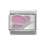 Nomination Pink Butterfly Silver Shine Charm.