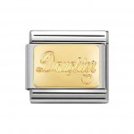 Nomination 18ct Gold Plate Daughter Charm.