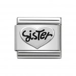 Nomination Silver Sister Heart Charm