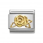 Nomination 18ct Gold Rose Versailles Charm.