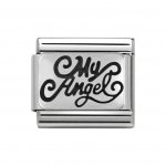 Nomination Silver  My Angel Plates Charm