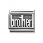 Nomination Silver BROTHER Plates Charm
