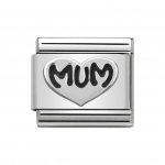 Nomination Silver MUM Heart Charm.