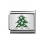 Nomination Classic Silver Christmas Tree Charm.