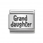 Nomination Silver Shine Grand Daughter Plates Charm