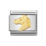 Nomination 18ct Gold Horse's Head Charm.
