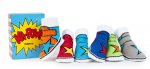 Ka-Pow Trumpettes. 0-12 Months baby socks, 6 assorted colours
