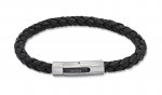 Gents Black Leather Bracelet