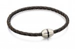 Fred Bennett Gents Brown Leather Bracelet