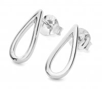 Lucy Quartermaine Silver Open Petal Earrings