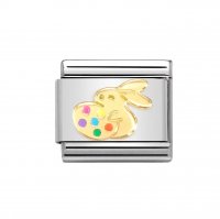 Nomination 18ct Gold Easter Rabbit with Egg Charm