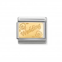 Nomination 18ct Gold Plate Wedding Charm