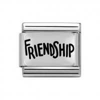 Nomination Silver Shine Friendship oxidised Charm