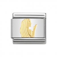 Nomination 18ct Gold Virgo Zodiac Charm.