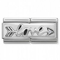 Nomination Double Engraved-Love Charm