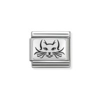 Nomination Silver Cat Charm|