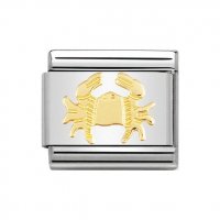 Nomination 18ct Gold Cancer Zodiac Charm.