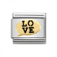 Nomination 18ct Comics Love Speech Bubble Charm