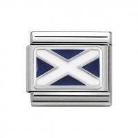 Nomination Silver Enamel Scottish Flag Charm