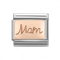 Nomination 9ct Rose Plate Mam Charm