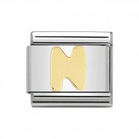 Nomination 18ct Gold Initial N Charm.