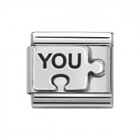Nomination Silver Oxidised You Jigsaw (You Me) Charm