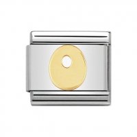 Nomination 18ct Gold Initial O Charm.