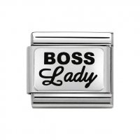 Nomination Silver Shine Boss Lady Charm