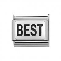 Nomination Stainless Steel & Silver Shine Classic Silver Best Charm