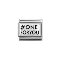 Nomination Stainless Steel & Silver Shine Classic Silver #ONEFORYOU Charm